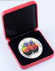 Messages of Love - 2015 Rainbow Lorikeets 1oz Silver Coloured Proof Tokelau Coin in Box from Treasures of Oz