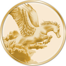 Creatures of Myth & Legend 0.5g Gold Pegasus Tokelau Proof Coin