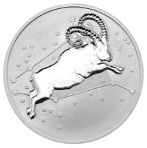 2015 Creatures of Myth & Legend - Aries 1oz Silver Reverse Proof Tokelau Coin from Treasures of Oz