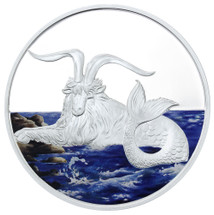 2015 Creatures of Myth & Legend - Capricornus 1oz Silver Coloured Proof Tokelau Coin by Treasures of Oz