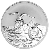 2015 Creatures of Myth & Legend - Capricornus 1oz Silver Reverse Proof Tokelau Coin by Treasures of Oz