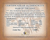 Big Horned Ram Certificate