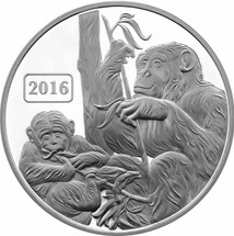 Monkey Family 1oz Proof Tokelau coin