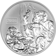 Monkey Family 1oz Reverse Proof Tokelau Coin
