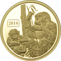 Monkey Family 0.5g Pure Gold Tokelau Coin