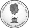 Playful in Bamboo - 1/2oz Silver Proof Tokelau Year of the Monkey coin obverse. 