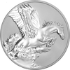 In shimmering Reverse Proof, the final coin in the Pegasus Typeset Collection