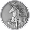 Satin Antique finish highlights every detail in this gorgeous coin forming part of the Unicorn Typeset Collection