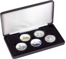 Capricornus Typeset Collection is limited to just 150 sets and contains five 1oz pure silver coins in a variety of finishes