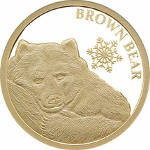 Brown Bear 05g Gold Tokelau Coin