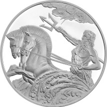 Poseidon 1oz Proof Silver Tokelau Coin