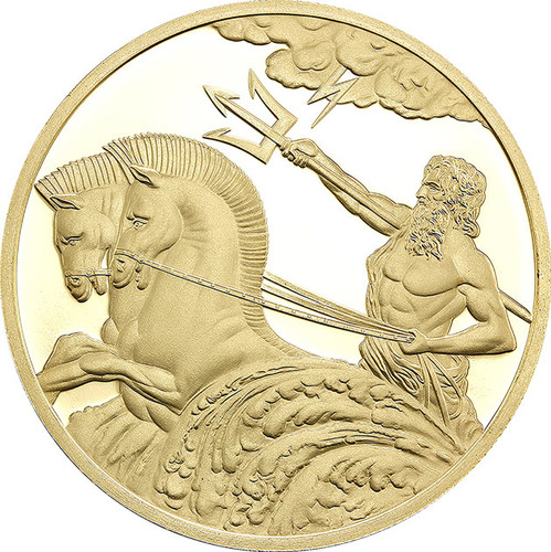 Poseidon 0.5g gold Tokelau coin