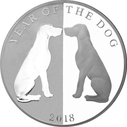 Mirror Dog 1oz Proof Silver Tokelau Coin