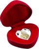 Bride & Groom heart-shaped Tokelau Silver Coin 2018 in presentation case