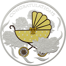 Baby Pram Tokelau 1oz Silver Coin 2018