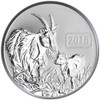 2015 Year of the Goat - Goat Family 1oz Silver Reverse Proof Tokelau Coin - Reverse