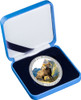 2015 Year of the Goat - Big Horned Ram 1oz Silver Coloured Proof Tokelau Coin - in presentation case.