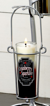Happy Hour - Cocktail - Candle Holder - Shot Glass Hanger Silver - CHD6523 - MIN ORDER: 4