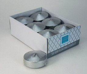 Candle - Basics - Floater - 3in Silver - Individual Selling Units in Shelf Display - PTC5310 - MIN ORDER: 12