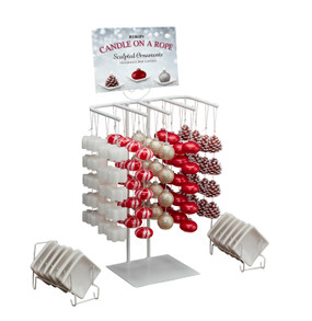 Display Fixture - COR 5 rope In-Line White Holiday - FIX2513 - MIN ORDER: 1