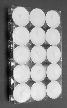 Candle - Basics - Tealights 30 pack - Fresh Linen - Grey - DYN3732 - MIN ORDER: 6