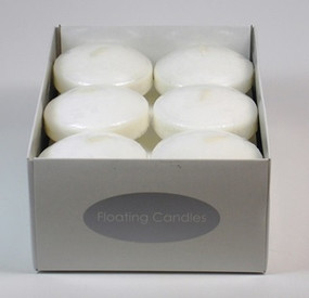 Candle - Basics - Floating 3in 12 pack White - Individual Selling Units in Shelf Displayc - PTC5308 - MIN ORDER: 12