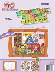 Geometric Shape Sticker Puzzle Rina & Dina in Playroom