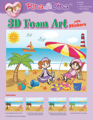 Rina and Dina 3D Foam and Sticker Kit / Summer Scene