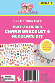 Create Your Own Puffy Sticker Charm Bracelet and Necklace
