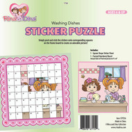 Rina and Dina Sticker Puzzle / Washing Dishes