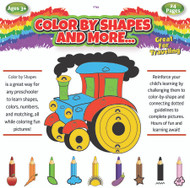 Traveling Coloring Book / Color By Shapes & More