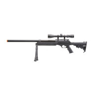 APS SR-2 Bolt Action Spring Powered Airsoft Sniper Rifle Black