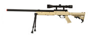 APS SR-2 Bolt Action Spring Powered Airsoft Sniper Rifle Tan