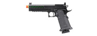 Lancer Tactical Knightshade Hi Capa With Optic Mount Slide Gas Full Blow Back Airsoft Pistol Black/Green