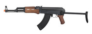 Lancer Tactical Sportline AK-47 Electric Airsoft Gun With Folding Stock Black/Faux Wood