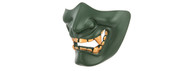 G-Force Yokai Ogre Airsoft Half Face Mask With Soft Padding Green/Gold