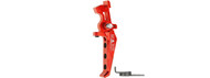 MAXX CNC Aluminum Adjustable Speed Trigger Style E Red