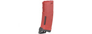 Lancer Tactical M4/M16 Style 130 Round High Speed Mid Capacity Airsoft Magazine Red
