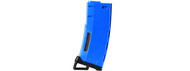 Lancer Tactical M4/M16 Style 130 Round High Speed Mid Capacity Airsoft Magazine Blue