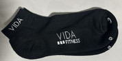 Vida Branded Black Socks
