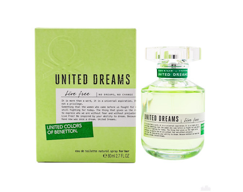 United Dreams Live Free by Benetton 2.7 oz EDT for women - ForeverLux