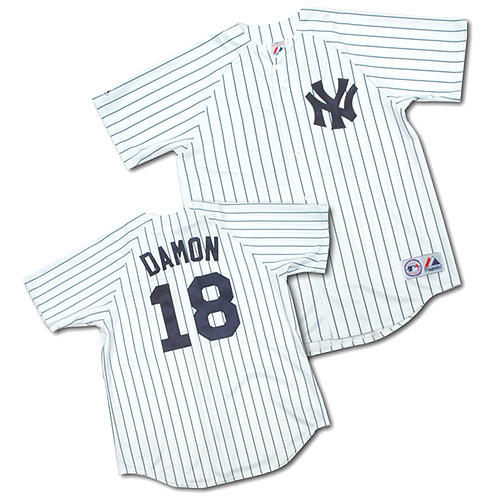 Johnny Damon New York Yankees Majestic Home Custom Xl Jersey Gt Wholesale