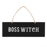 Boss Witch Wooden Wall Sign