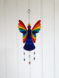 Rainbow Wing Angel Suncatcher (38cm)