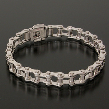 Sterling Silver Bike Chain Bracelet - Two sizes Available – 100Sterling