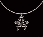 Aztec King Pendant - Sterling Silver