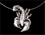 Scorpion Pendant - Sterling Silver