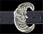 Bad Moon Rising Belt Buckle - Sterling Silver