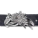 Quetzal Belt Buckle - Sterling Silver