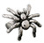 Sterling silver spider ring.  Available in 14 or 18k gold.  Call for pricing.